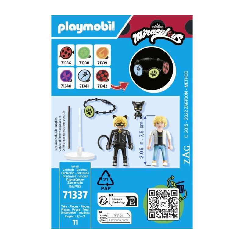 PLAYMOBIL 71337 Miraculous: Adrien & Cat Noir