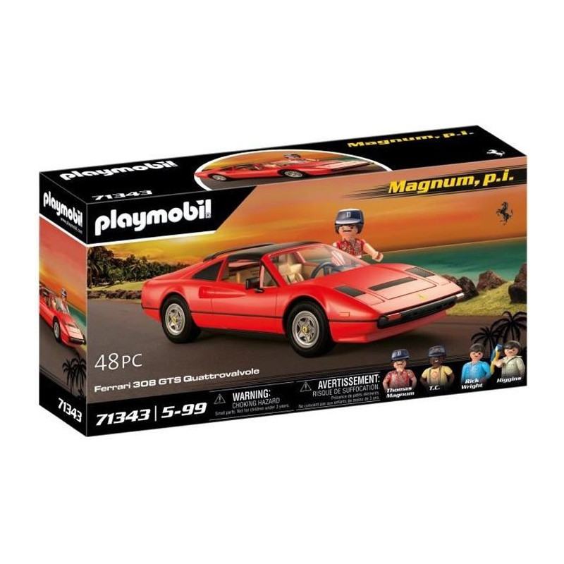 PLAYMOBIL 71343 Magnum - Ferrari 308GTS - Classic Cars - Collector's c