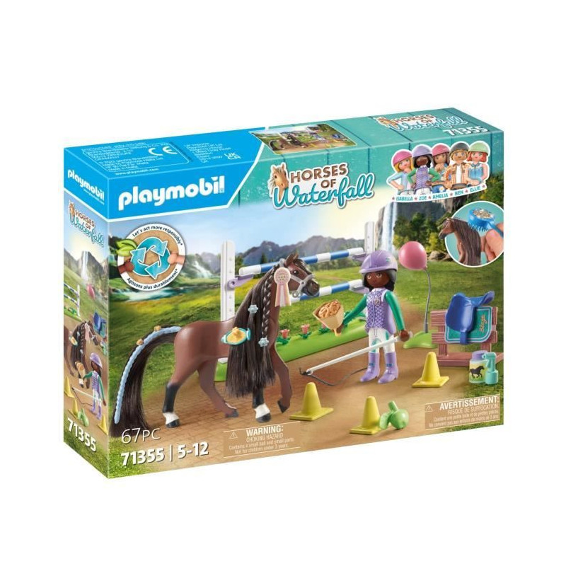 PLAYMOBIL 71355 Zoe & Blaze with obstacle course - Horses of Waterfall