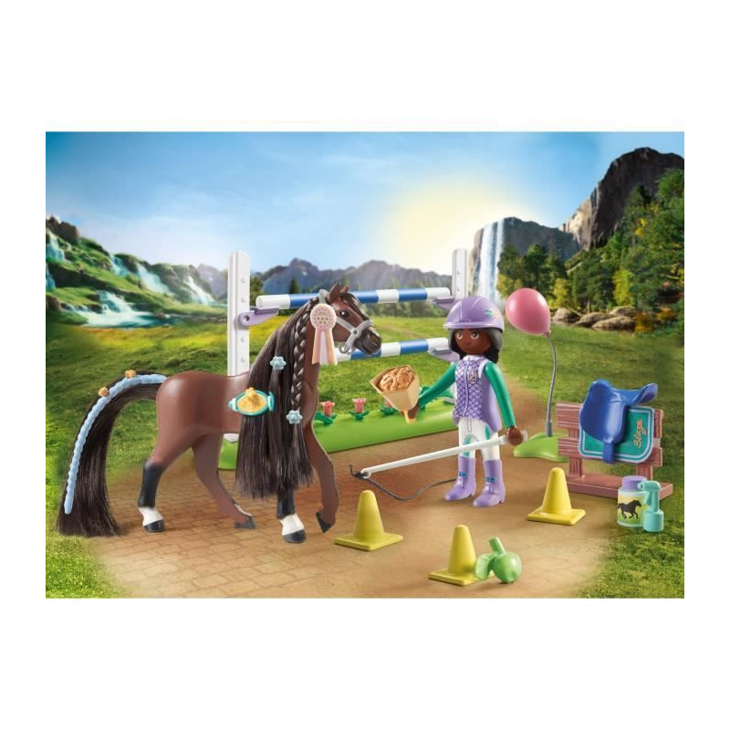 PLAYMOBIL 71355 Zoe & Blaze with obstacle course - Horses of Waterfall