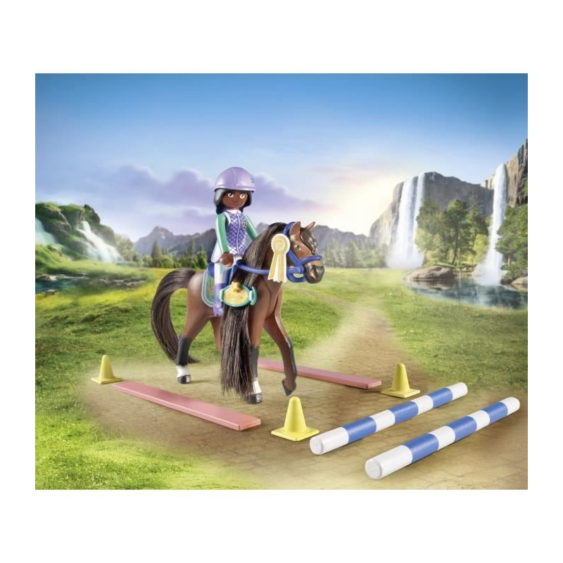 PLAYMOBIL 71355 Zoe & Blaze with obstacle course - Horses of Waterfall
