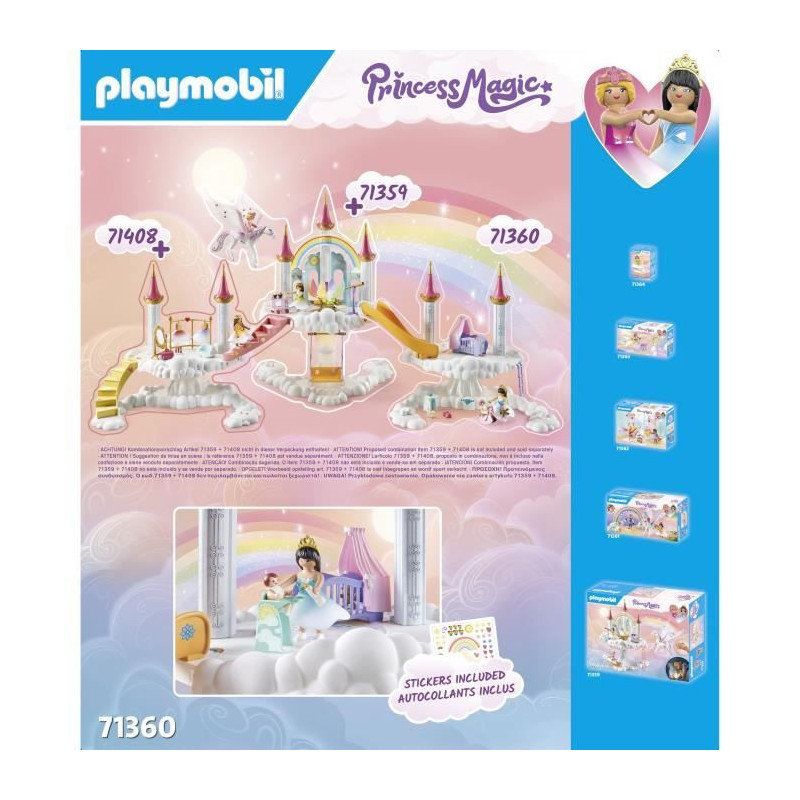 PLAYMOBIL 71360 Nursery in the clouds - Princess Magic - With a prince