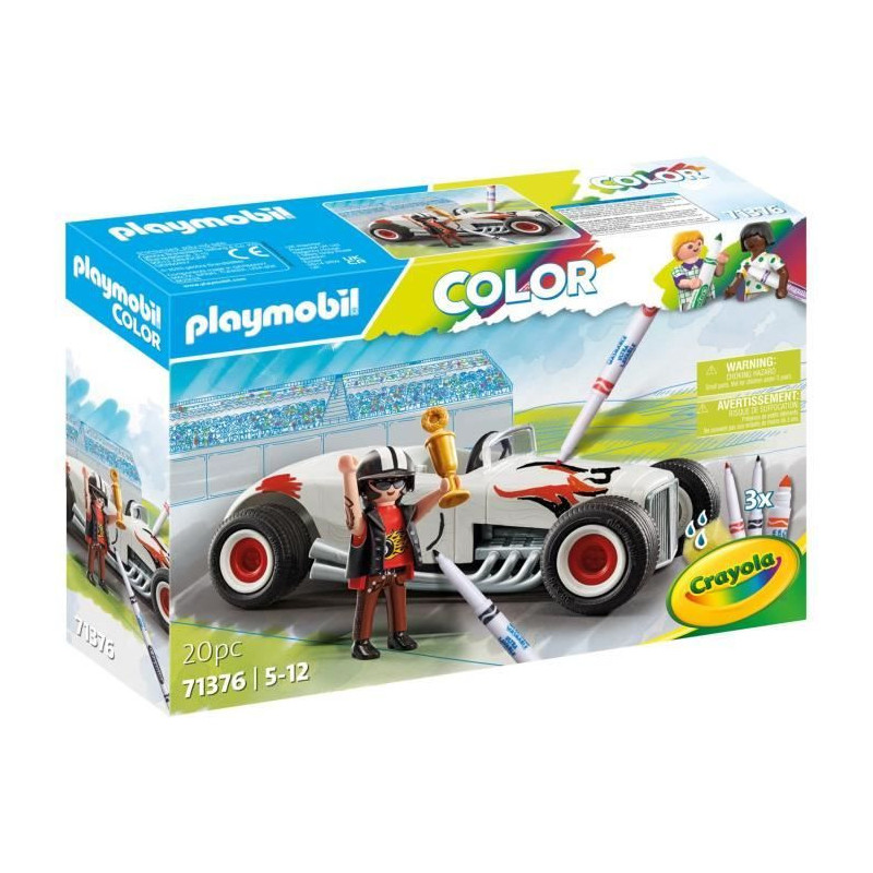 PLAYMOBIL 71376 PLAYMOBIL Color: Racing car - Create new stories in yo