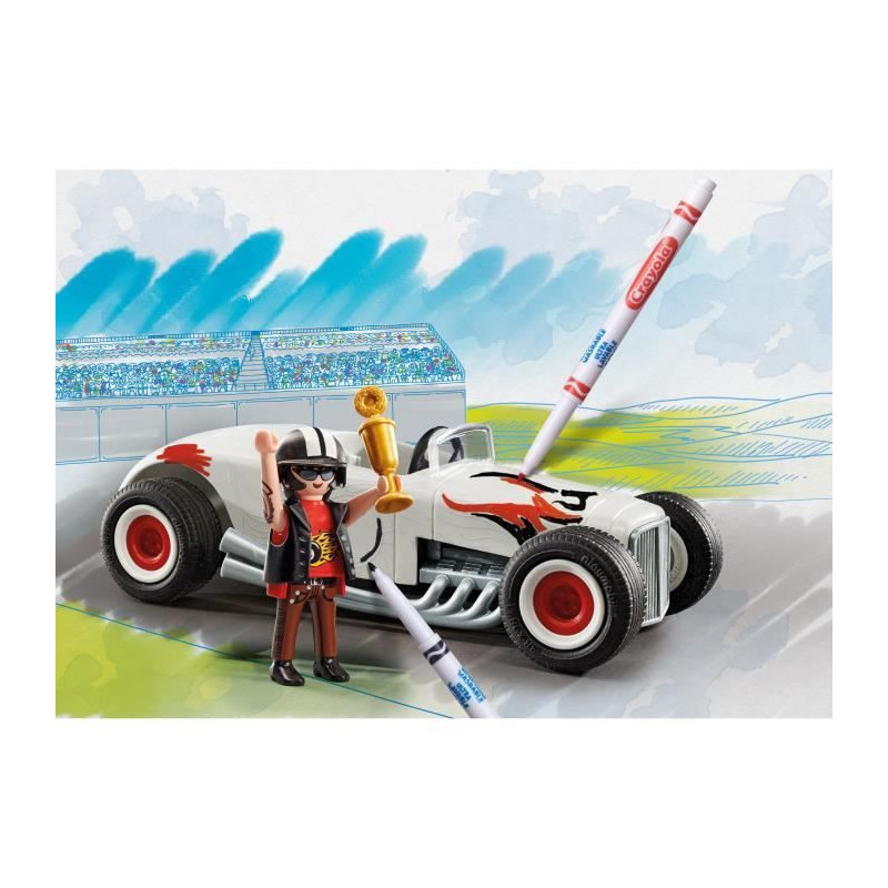 PLAYMOBIL 71376 PLAYMOBIL Color: Racing car - Create new stories in yo