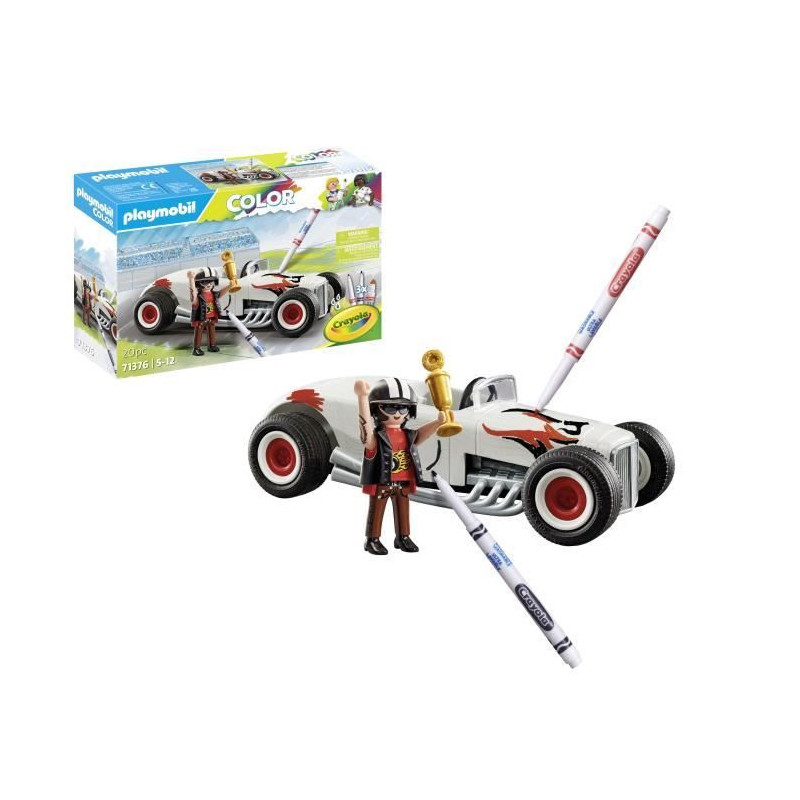 PLAYMOBIL 71376 PLAYMOBIL Color: Racing car - Create new stories in yo