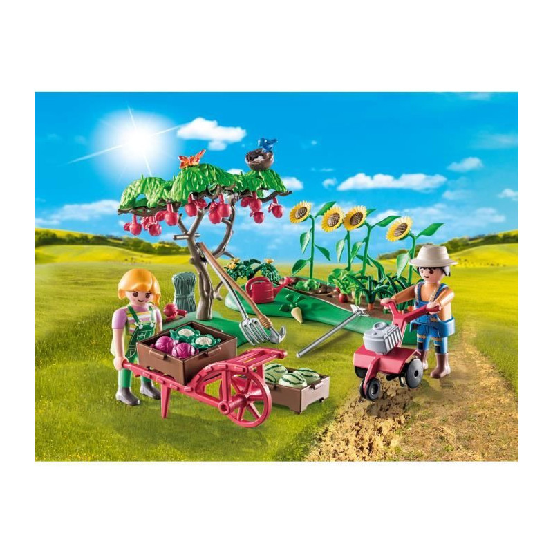 PLAYMOBIL 71380 Starter Pack Vegetable garden - Country - With two cha