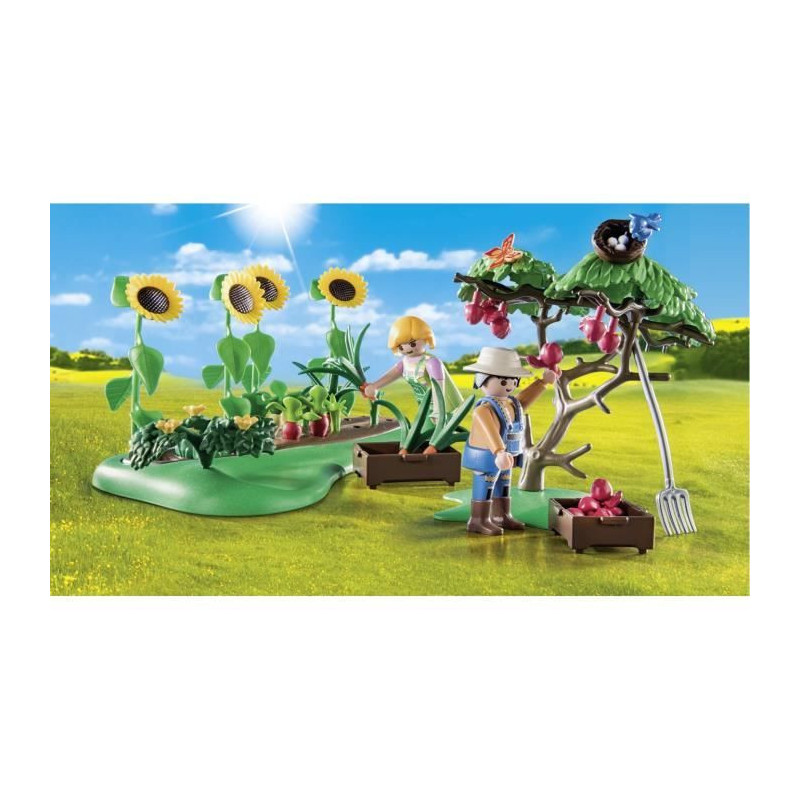 PLAYMOBIL 71380 Starter Pack Vegetable garden - Country - With two cha