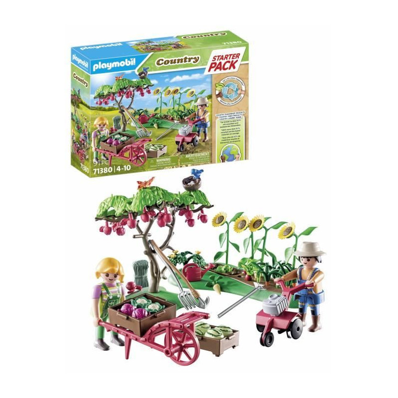 PLAYMOBIL 71380 Starter Pack Vegetable garden - Country - With two cha