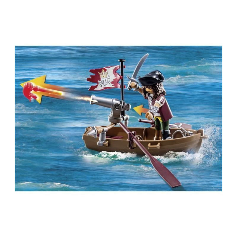 PLAYMOBIL 71419 Pirate with giant octopus - Pirates - With a pirate, a
