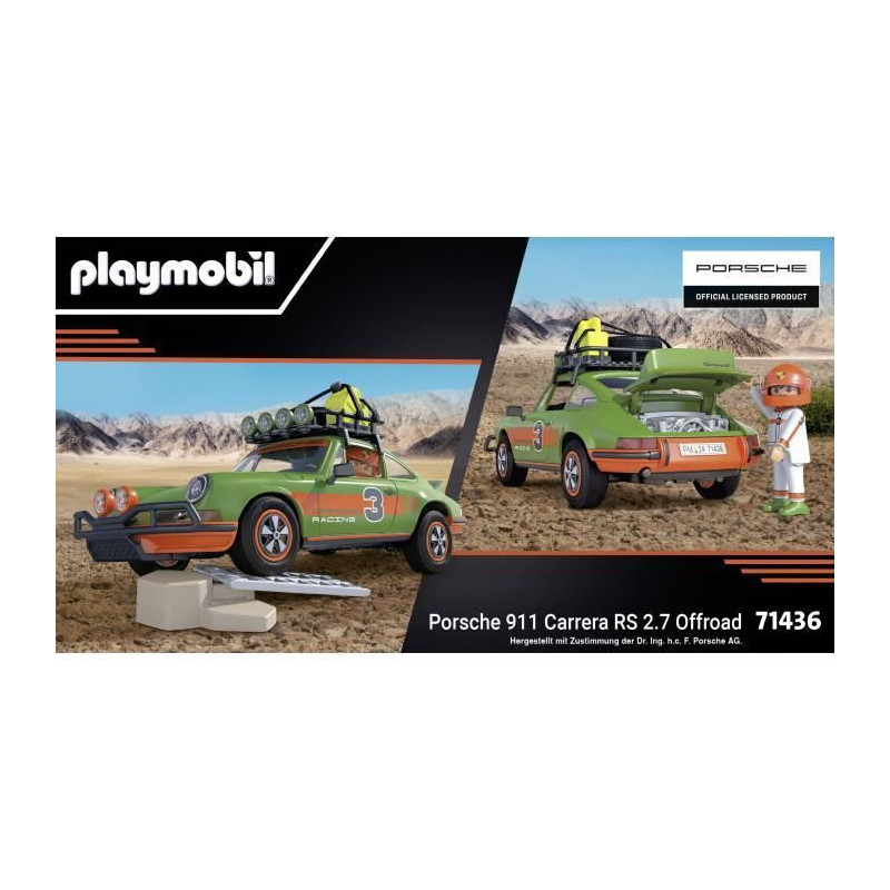 PLAYMOBIL 71436 Porsche 911 Carrera RS 2.7 Offroad Edition - Classic C