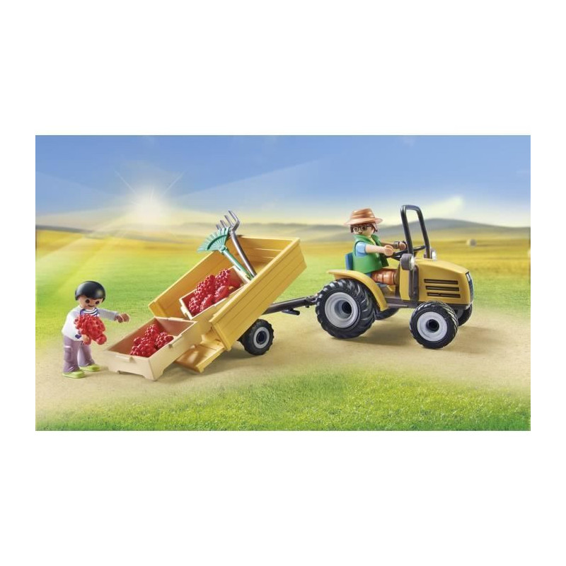 PLAYMOBIL 71442 Farmer with tractor and tanker - Country - Ages 4 and