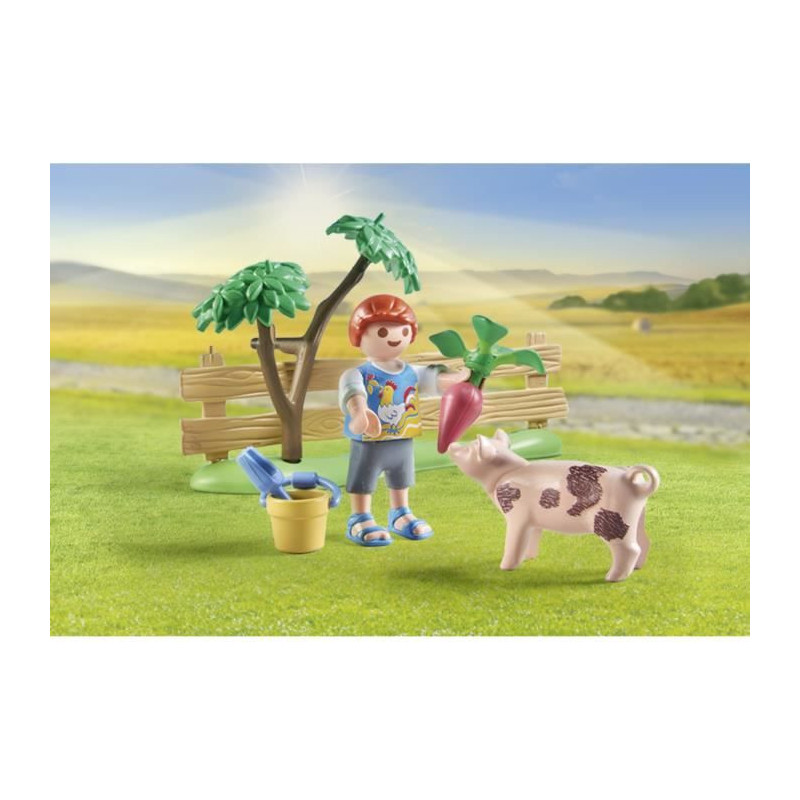 PLAYMOBIL 71443 Grandparents and vegetable garden - Country - Ages 4 a