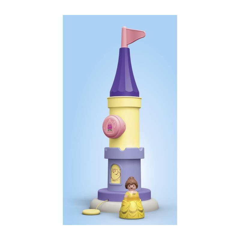 PLAYMOBIL Junior 71458 Belle, Turret with music, Disney, From 12 month