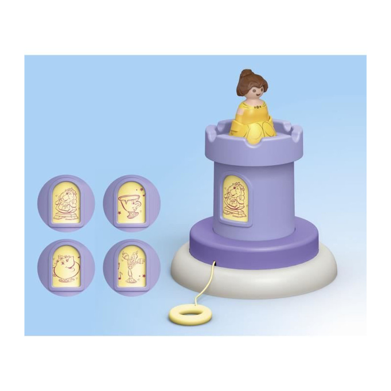 PLAYMOBIL Junior 71458 Belle, Turret with music, Disney, From 12 month