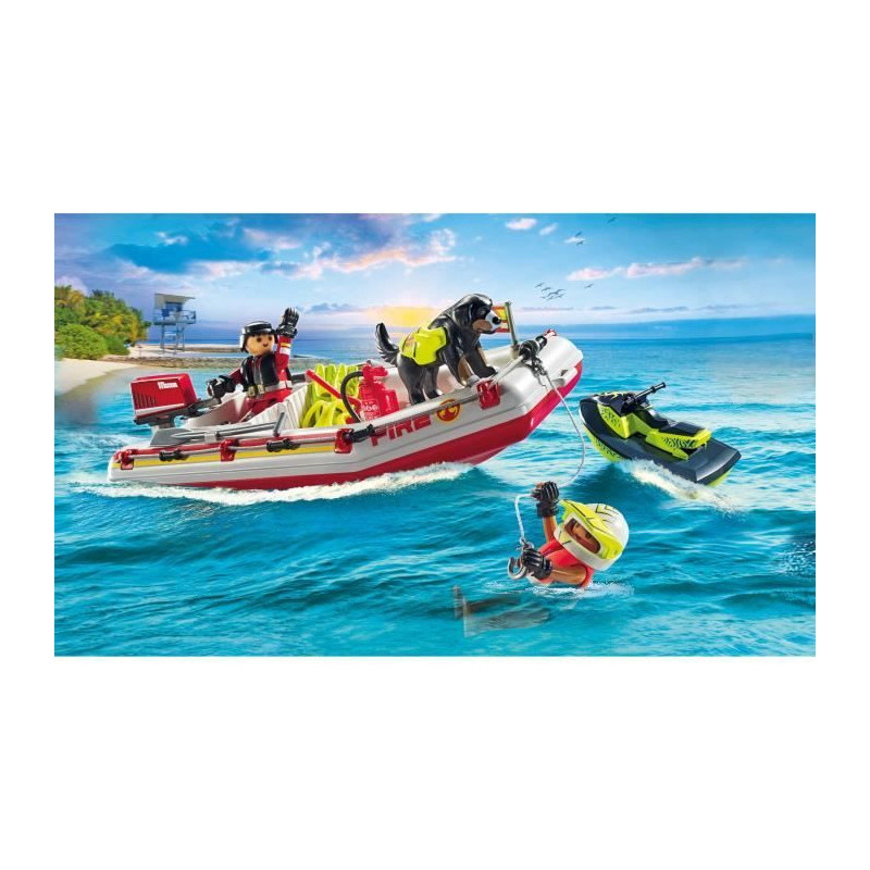 PLAYMOBIL 71464 Fireboat and water scooter - Action Hereos - Firefight