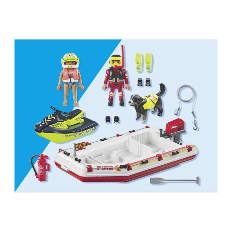 PLAYMOBIL 71464 Fireboat and water scooter - Action Hereos - Firefight
