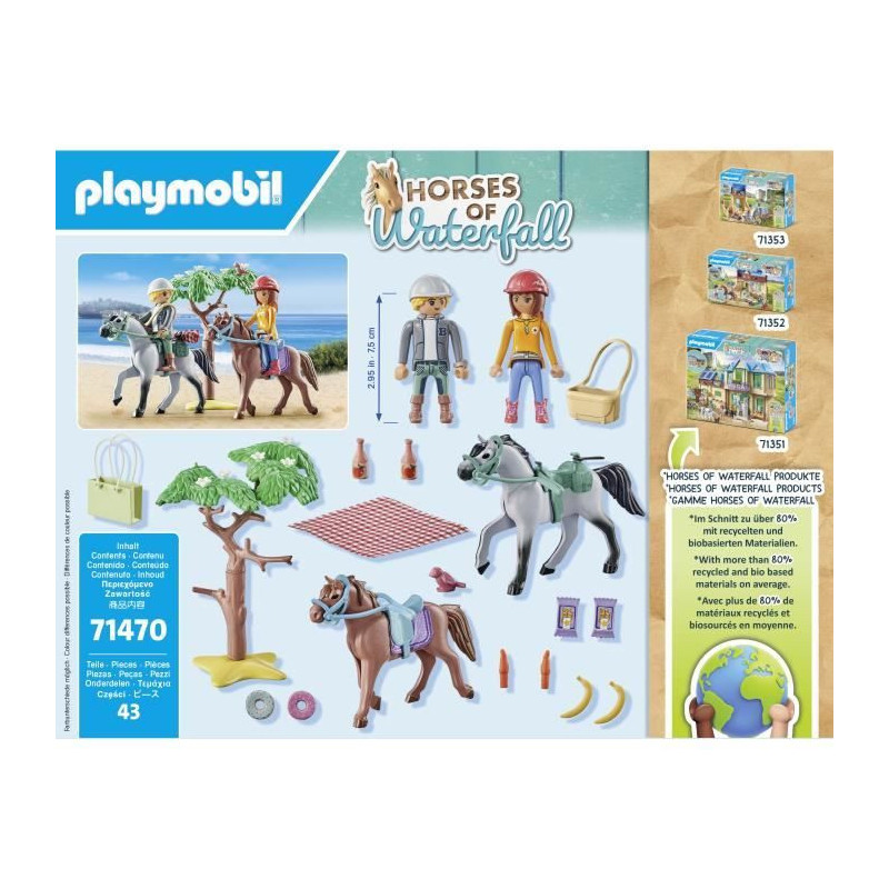 PLAYMOBIL 71470 Amélia and Ben with horses