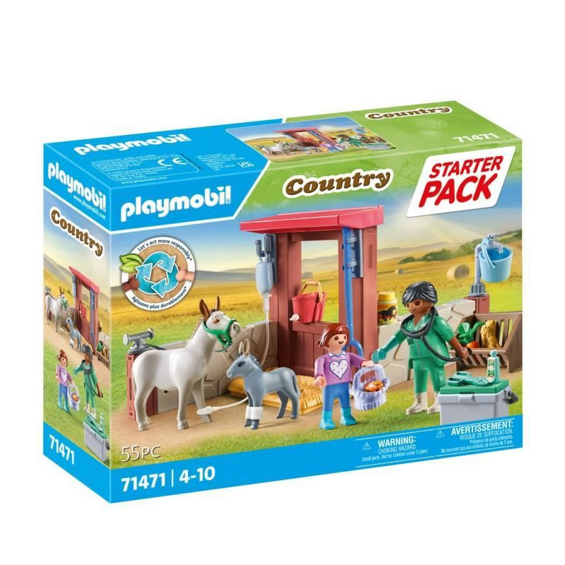PLAYMOBIL 71471 Veterinarian with farm animals