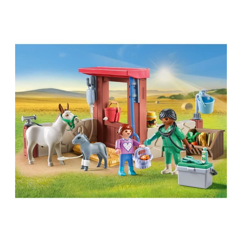 PLAYMOBIL 71471 Veterinarian with farm animals
