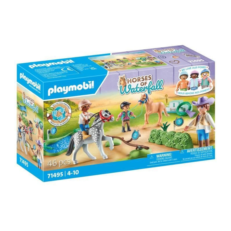 PLAYMOBIL 71495 Pony Riders and Show Jumping