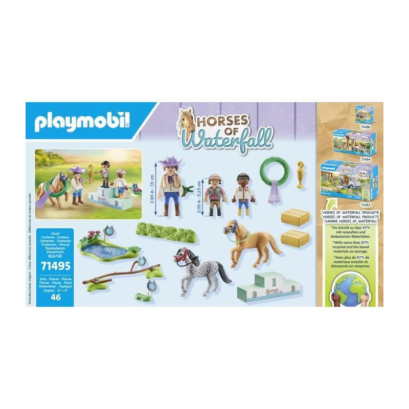PLAYMOBIL 71495 Pony Riders and Show Jumping
