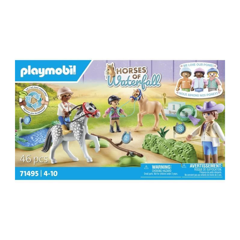 PLAYMOBIL 71495 Pony Riders and Show Jumping