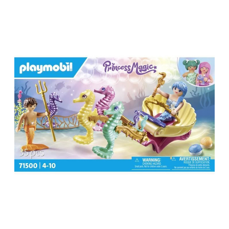 PLAYMOBIL 71500 Carriage with mermaids and seahorses