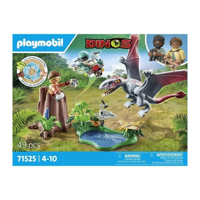PLAYMOBIL 71525 Observation Drone with Dimorphodon