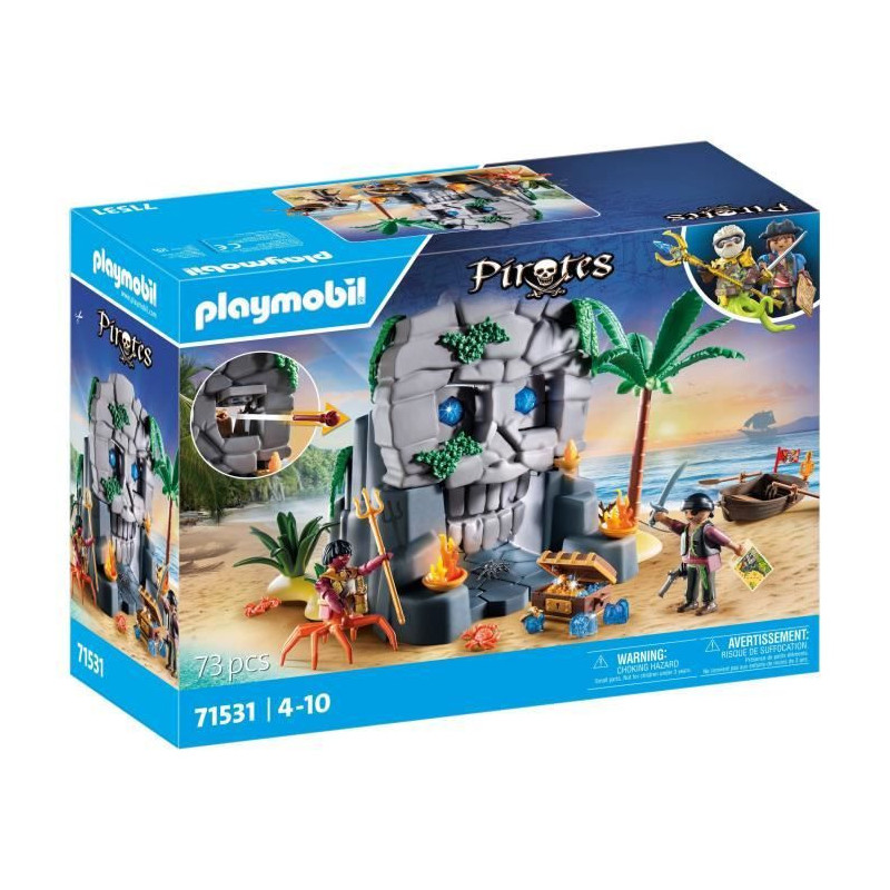 PLAYMOBIL 71531 Pirate Treasure Island and Sea Monster - Pirates