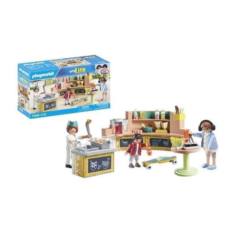 PLAYMOBIL 71538 Fast Food Stand, My Life, 54 pieces, Ages 5 and up