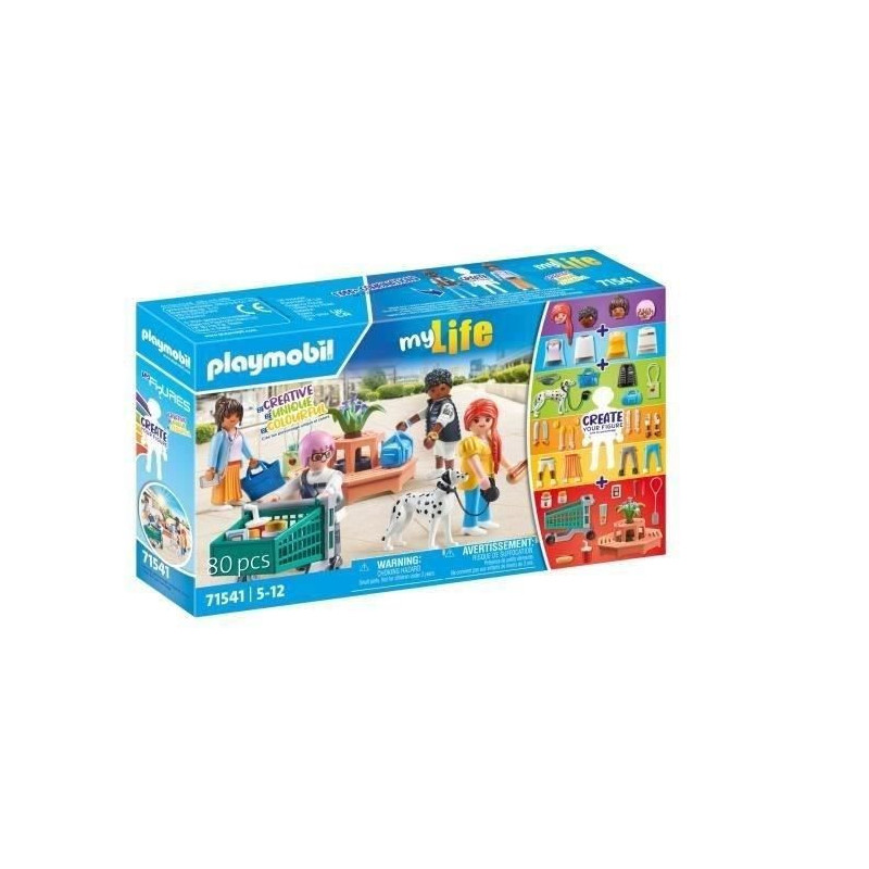 PLAYMOBIL 71541 My Figures Shopping, My Life, 80 pieces, Ages 5 and up