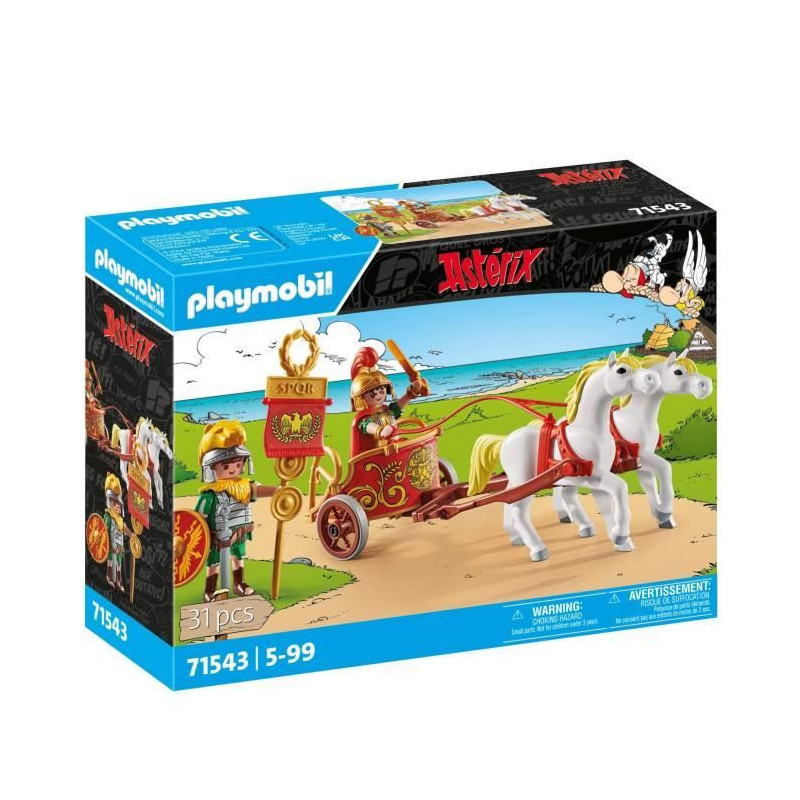 PLAYMOBIL 71543 Asterix: Caesar with chariot and horses