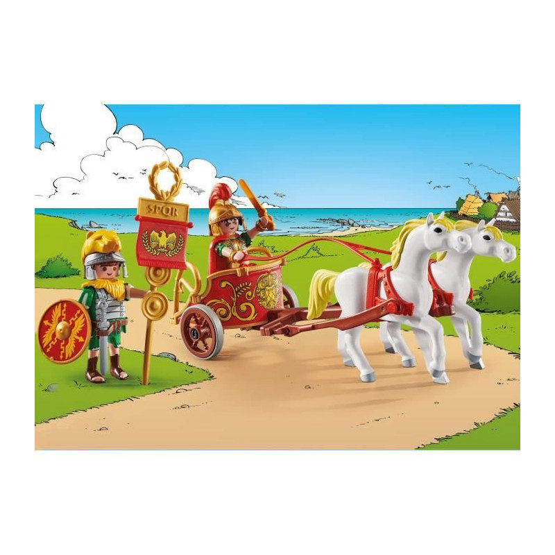 PLAYMOBIL 71543 Asterix: Caesar with chariot and horses