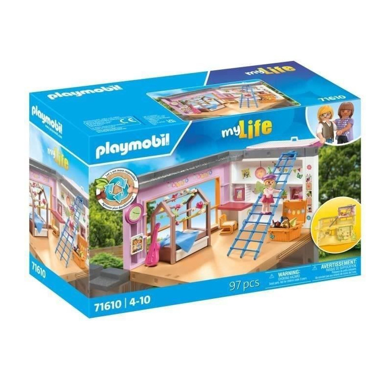 PLAYMOBIL 71610 Children's bedroom with cabin bed, My Life Architectur