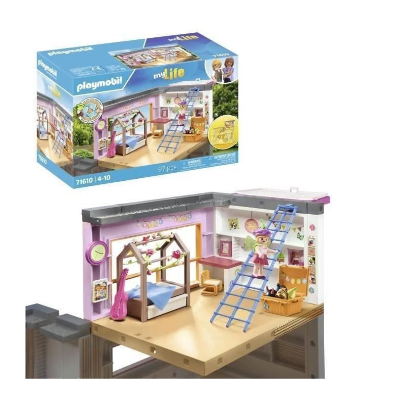 PLAYMOBIL 71610 Children's bedroom with cabin bed, My Life Architectur