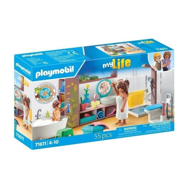 PLAYMOBIL - 71611 - Bathroom bathtub