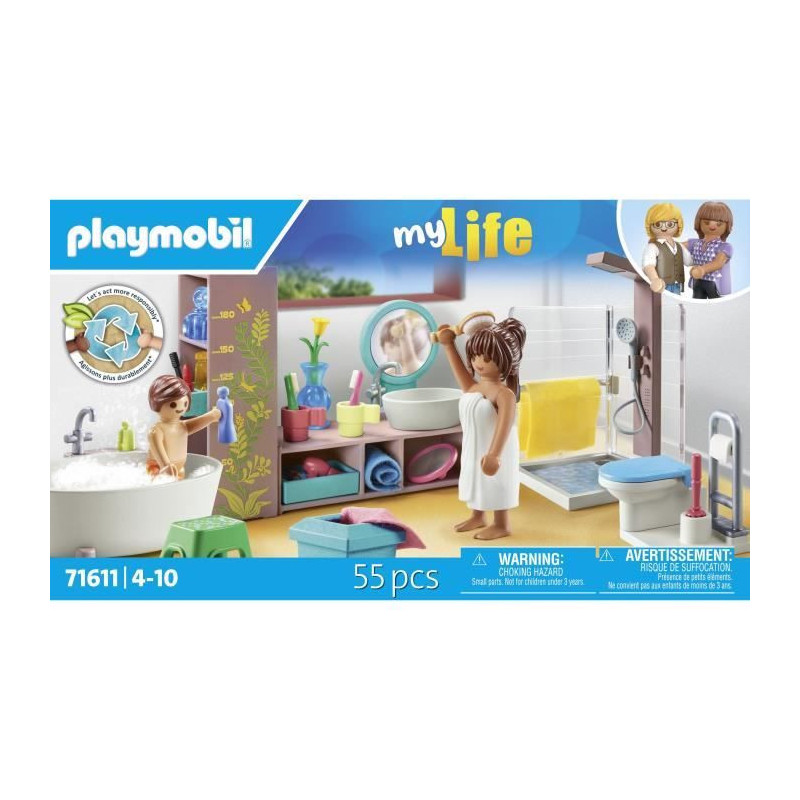 PLAYMOBIL - 71611 - Bathroom bathtub