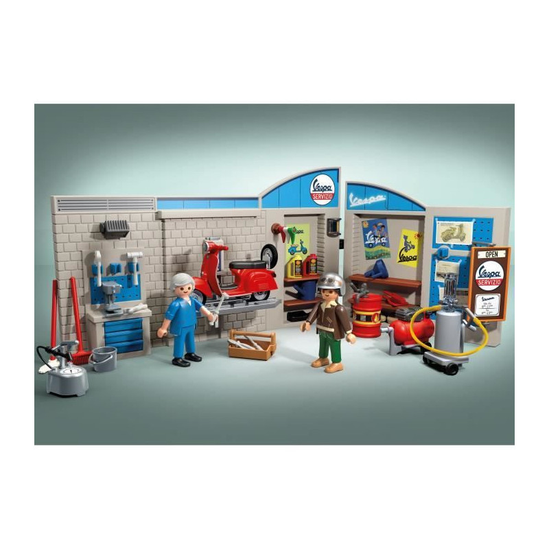 PLAYMOBIL - 71620 - Vespa Retro Garage