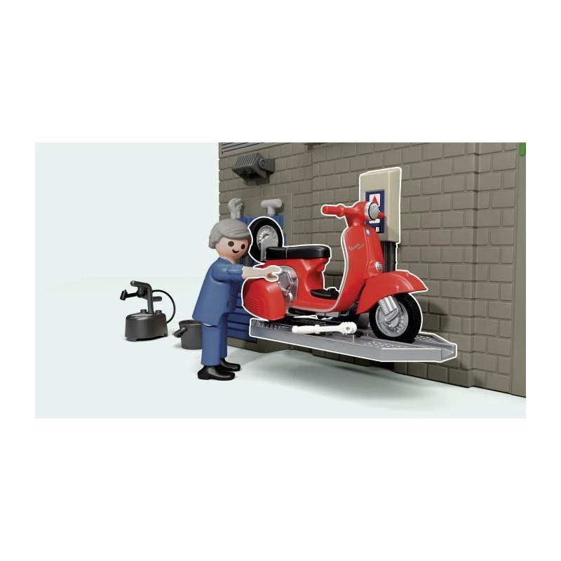 PLAYMOBIL - 71620 - Vespa Retro Garage
