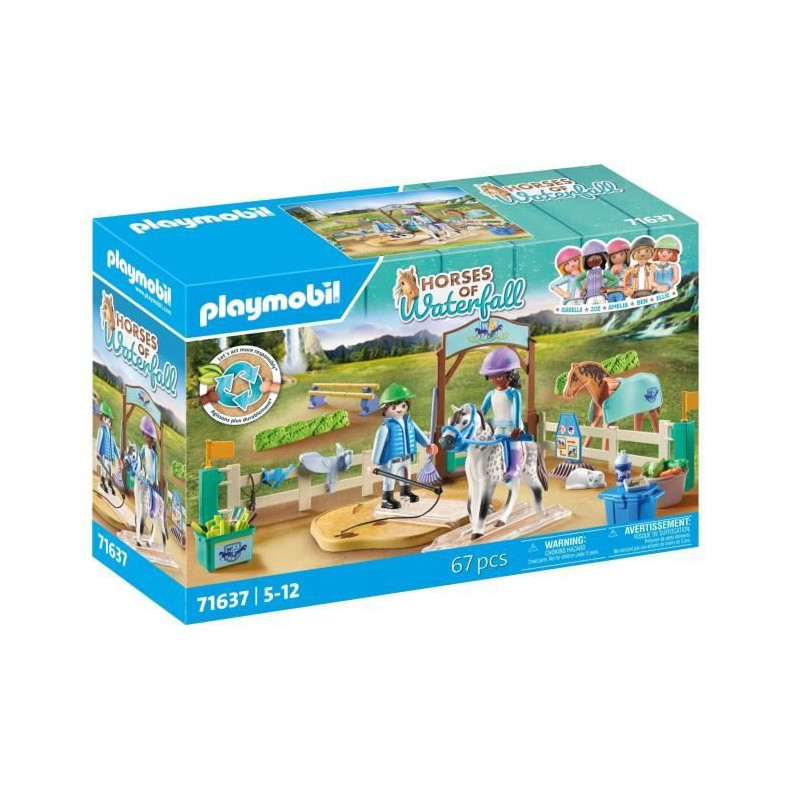 PLAYMOBIL 71637 Horses of Waterfall Riding Arena, 67 pieces, Ages 5+