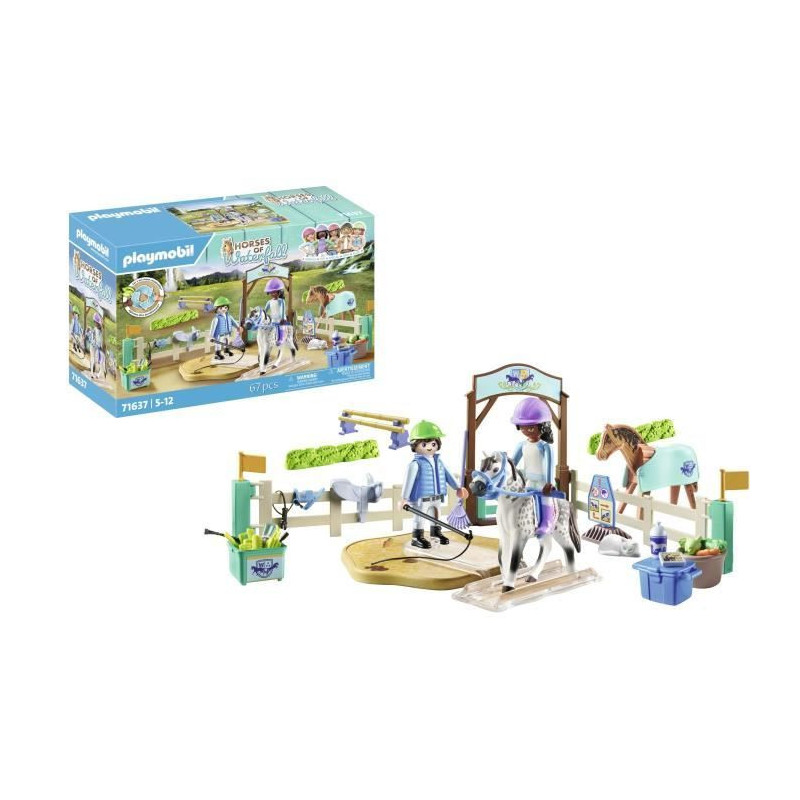 PLAYMOBIL 71637 Horses of Waterfall Riding Arena, 67 pieces, Ages 5+