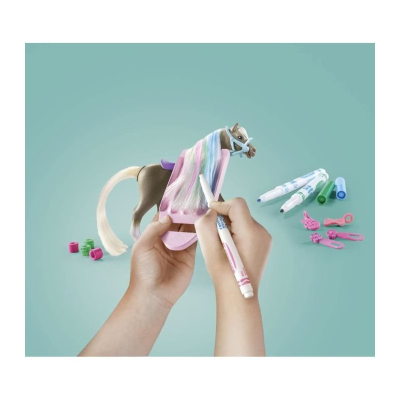 PLAYMOBIL 71640 Horsewoman with Horse Mane to Color, Horses of Waterfa