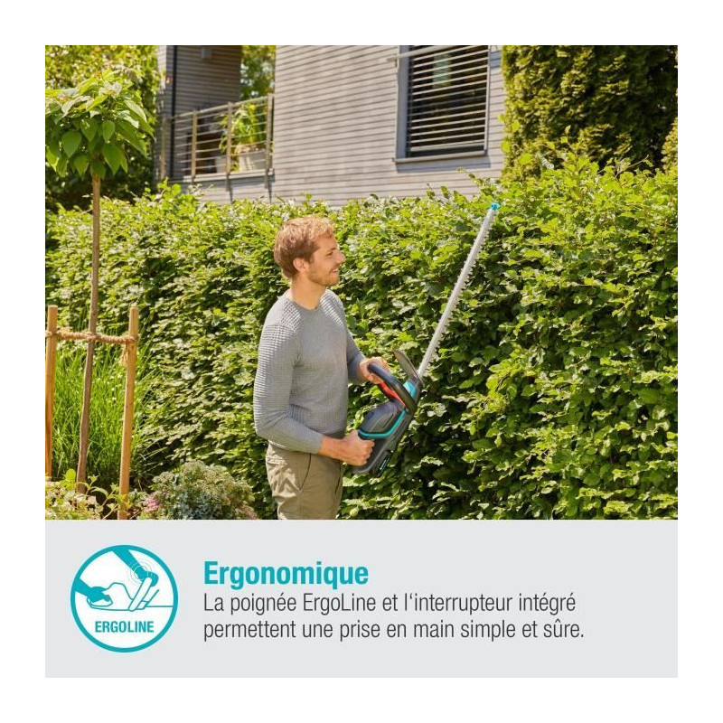 Height heights with Gardena battery - Comfortcut 60/18V - 18V - 60 cm