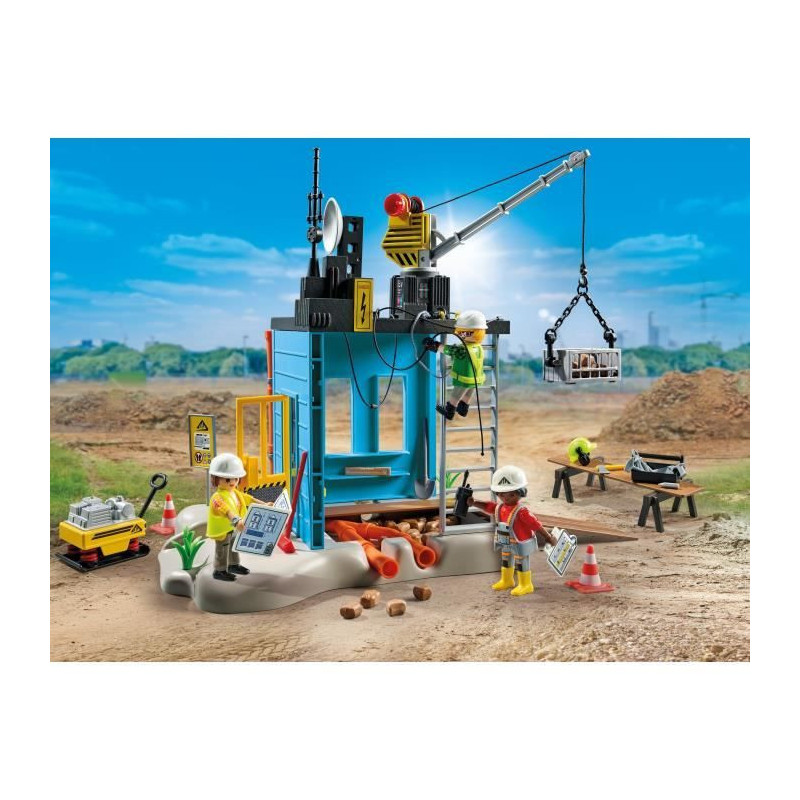 PLAYMOBIL - 71650 - Workers and construction site