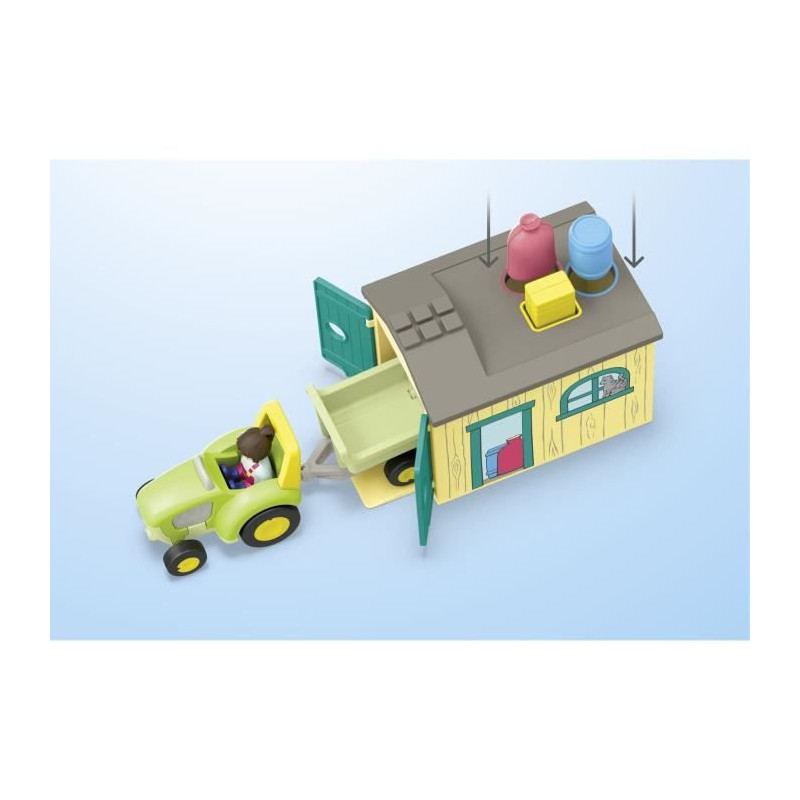 PLAYMOBIL Junior 71656 Farm tractor and animals, characters, For baby