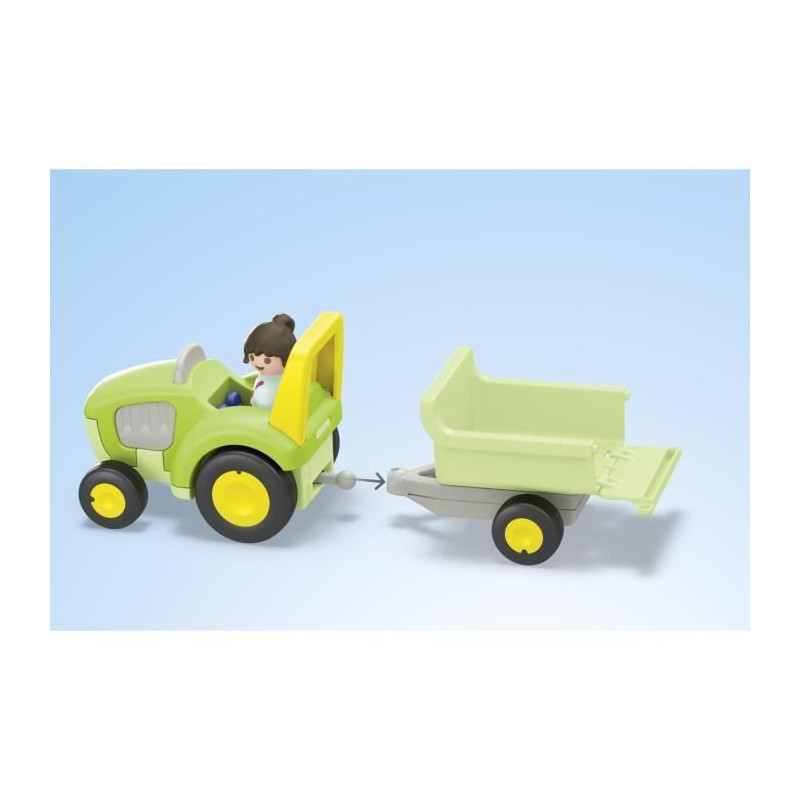 PLAYMOBIL Junior 71656 Farm tractor and animals, characters, For baby