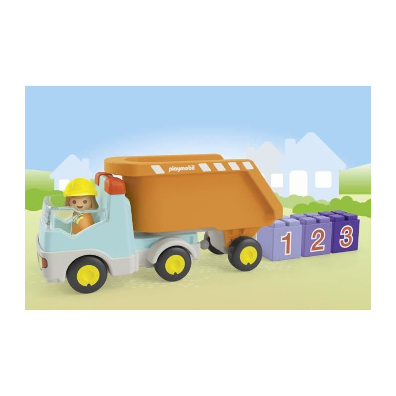 PLAYMOBIL Junior 71685 Dump Truck, Ages 12 months and up