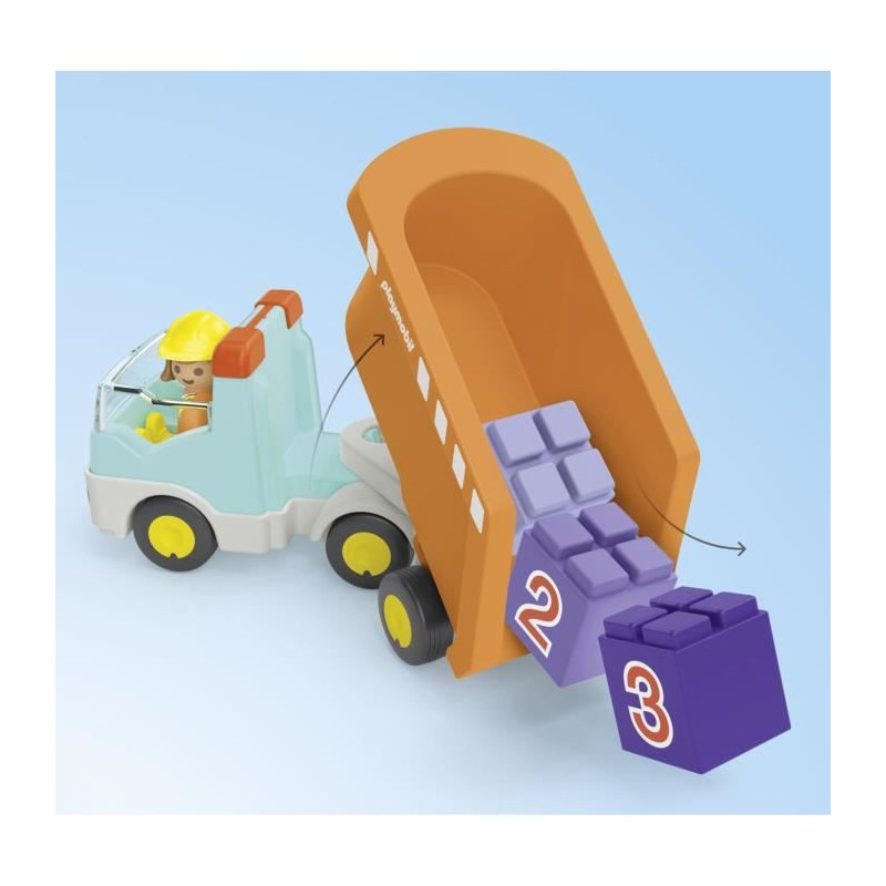 PLAYMOBIL Junior 71685 Dump Truck, Ages 12 months and up