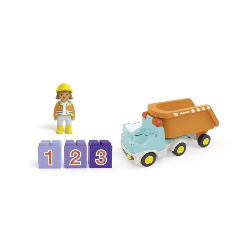 PLAYMOBIL Junior 71685 Dump Truck, Ages 12 months and up