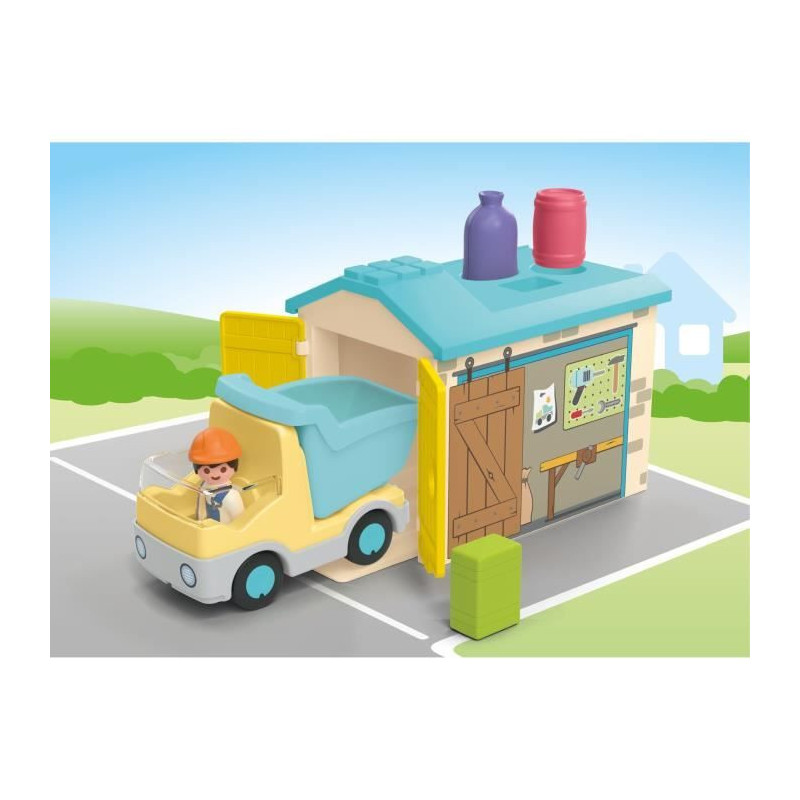 PLAYMOBIL Junior 71686 Truck and Garage Worker, Disney, From 12 months